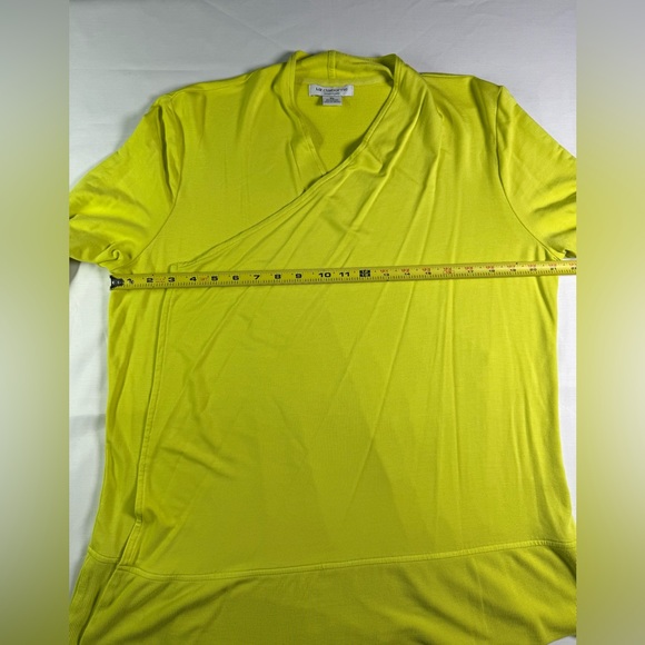 Liz Claiborne Bright Yellow Open Front Cardigan Size XL - Picture 7 of 8